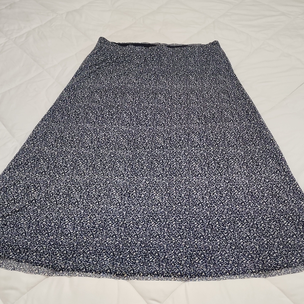 Halogen Black and White A-Line Skirt